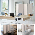 Kecreque Room Divider 4 Panel Partition Room Dividers & Folding Privacy Screens - Image 7