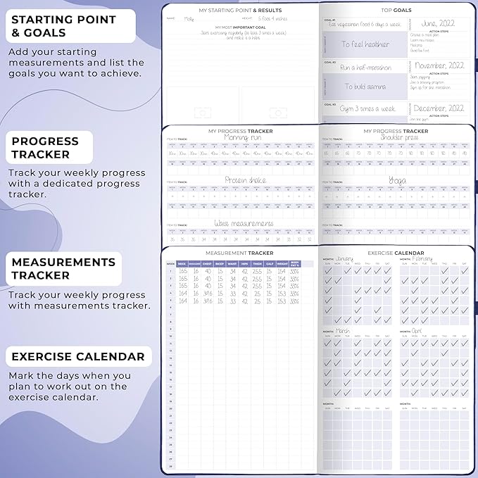 Clever Fox Fitness & Food Journal PRO – Daily Workout & Meal Planner - Image 5