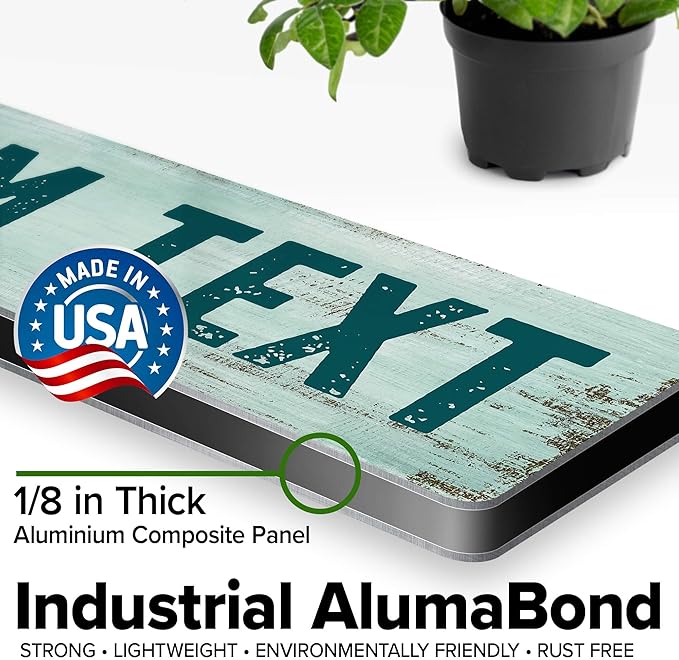 Custom Sign, Custom Street Sign, 11 Font Colors, 13 Font Styles, 4 Hole Options - Image 3