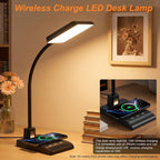 desk lamp with wireless charger, desk lamps for, close-up detail