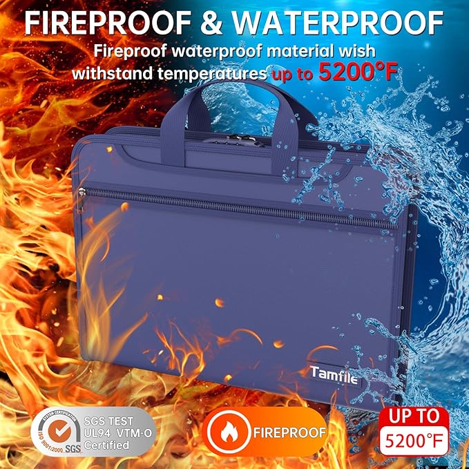 5200℉ Fireproof Accordion File Organizer - Image 2