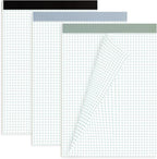 AZUREAL Grid Paper Notebook 8.5 x 11 Inches, 3 Pack graph paper pad, 70Gsm 4×4 by Unknown