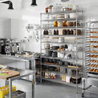 Regal Altair 18" Deep x 54" Wide x 96" Height Wire Shelving Kit | 10-Tier | NSF - Image 7