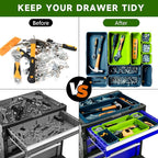 FLYVOLE Tool Box Organizer Tray, Toolbox Desk Drawer Organizer, Tool Box Tray - Image 4