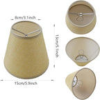 TAaMTYH small lamp shade chandelier shades set of 6，Fabric Lampshade - Image 3