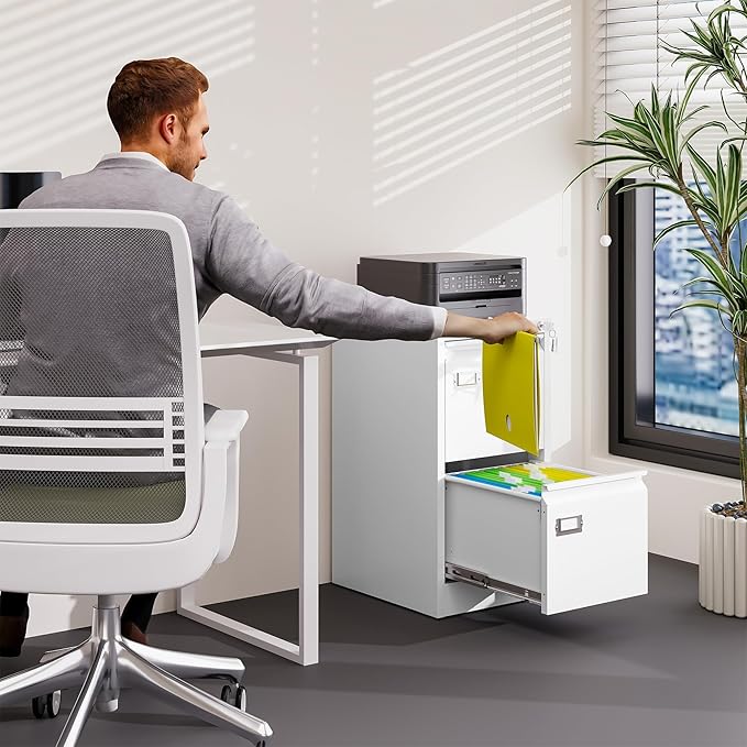 BYNSOE 2 Drawer File Cabinet - Image 2