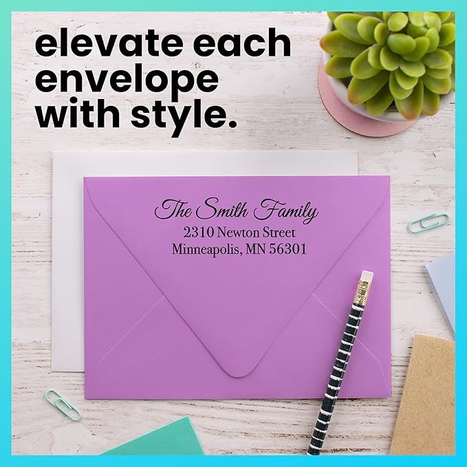 ExcelMark Personalized Return Address Stamp – Custom Self Inking Rubber Stamp - Image 7