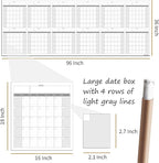 CLEVER CLEAN Large Dry Erase Wall Calendar - Image 2