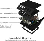 SABRENT Premium 60 Watt 6 Port Aluminum Family Sized Desktop USB Rapid Charger. - Image 7