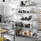 Regal Altair 21" Deep x 48" Wide x 86" Height Wire Shelving Kit | 5-Tier | NSF - Image 7