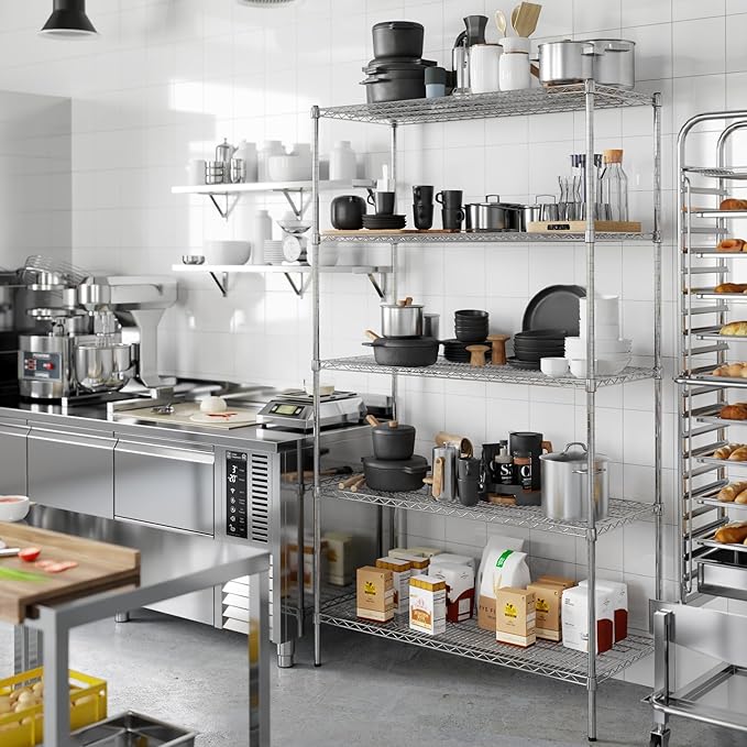 Regal Altair 21" Deep x 48" Wide x 86" Height Wire Shelving Kit | 5-Tier | NSF - Image 7