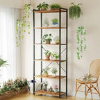 Casaottima Book Shelf, 6 Tier Tall Bookshelf, Modern Wood Bookcase Shelves - Image 8