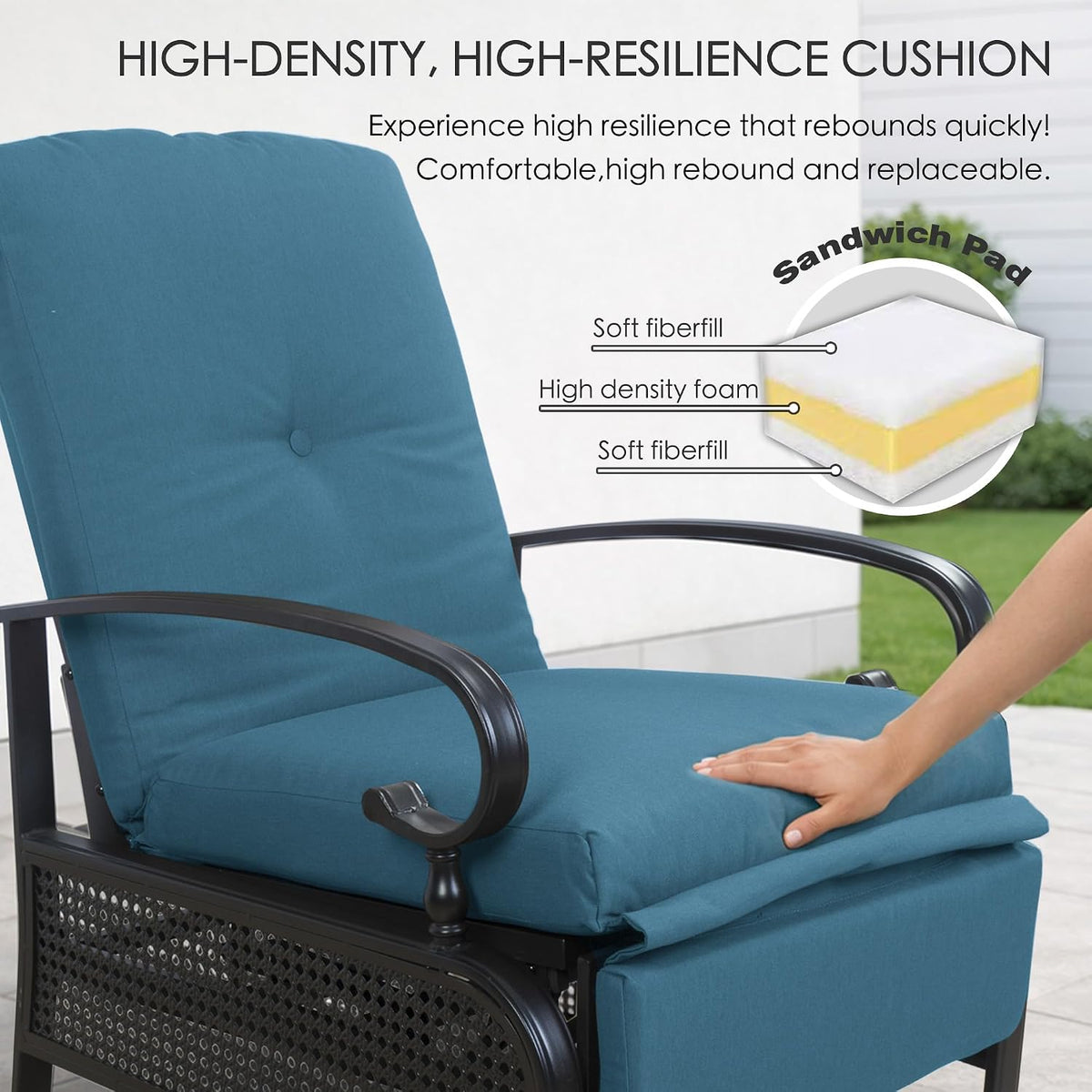 Kozyard Adjustable Outdoor Reclining Lounge Chair