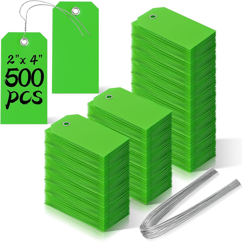 500 Pieces Plastic Shipping Tags