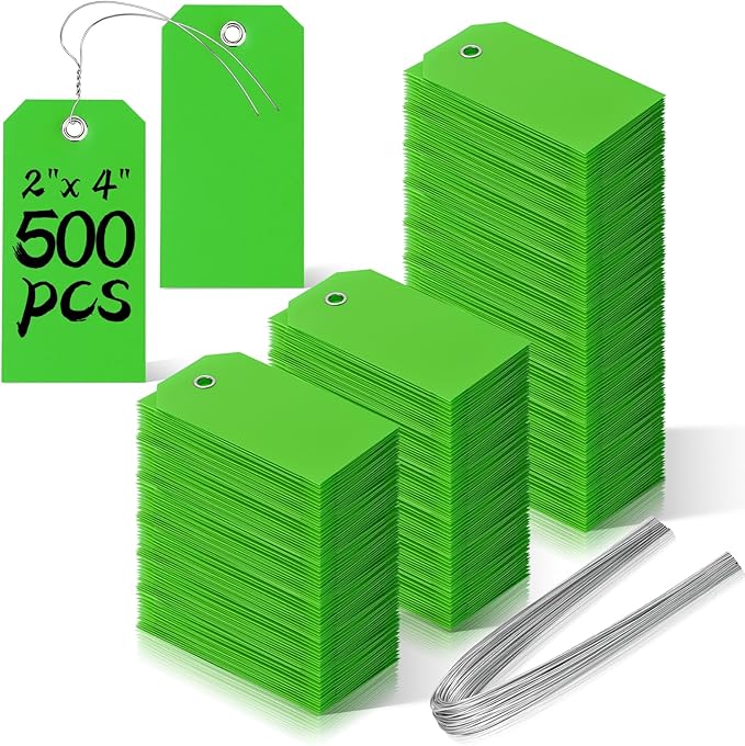 500 Pieces Plastic Shipping Tags by XUWAIDSGN