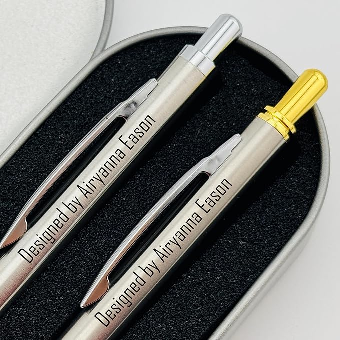 ELMA VADA STUDIO Custom Engraved Mechanical Pencil Set – Personalized 0.7mm & - Image 8