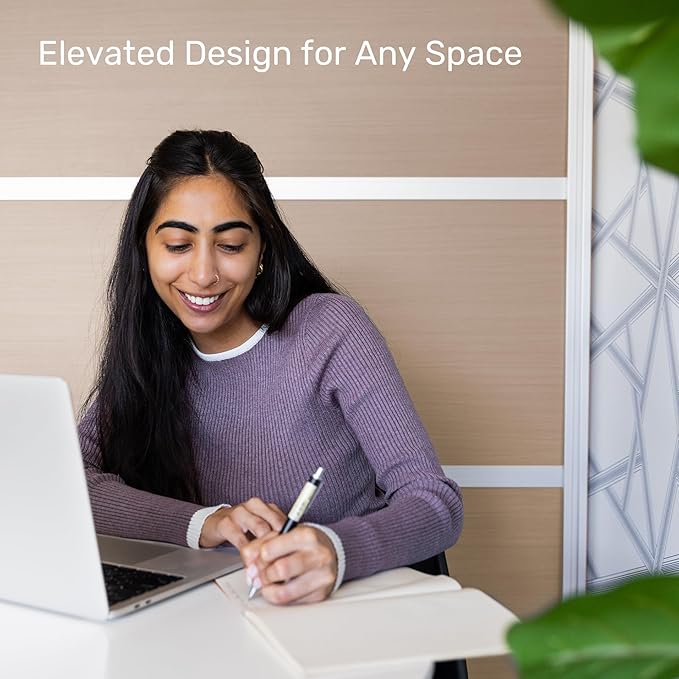 Stand Up Desk Store Oakwood Aesthetic Modular Walls | Room Divider Wall - Image 4