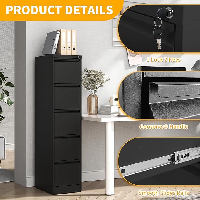 Reegangfa 5 Drawer File Cabinet - Image 6
