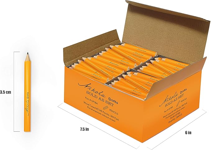Nikola Works Mini Golf Pencils Without Erasers - Image 3