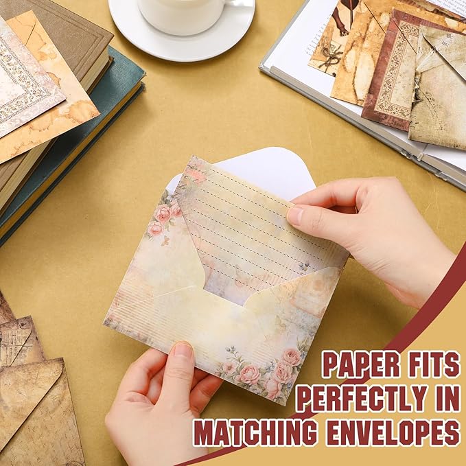 TaoBary 160 Pcs Stationery Paper Set 50 Double Sided Stationery Papers - Image 7