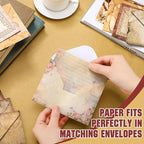 TaoBary 160 Pcs Stationery Paper Set 50 Double Sided Stationery Papers - Image 7