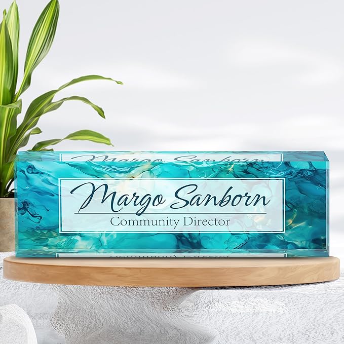 Personalized Name Plate for Desk, Custom Desk Name Plate, Acrylic Name Plate - Image 7