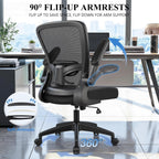 felixking office chair, ergonomic desk chair breathable mesh, front angle view