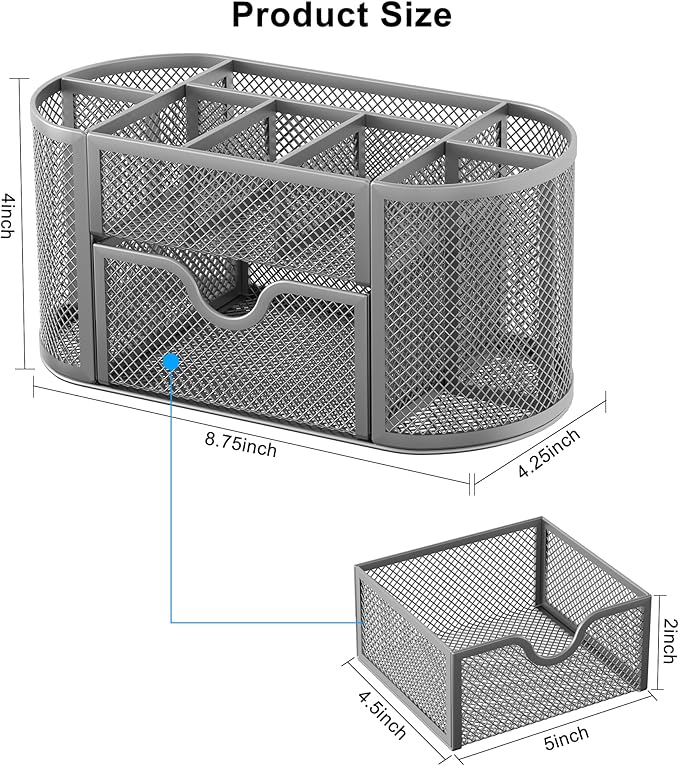 EasyPAG Mesh Pen Holder Desk Organizer - Image 8