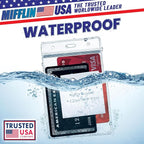 MIFFLIN Large Vertical ID Badge Holders, Plastic Nametag Covers - Image 2