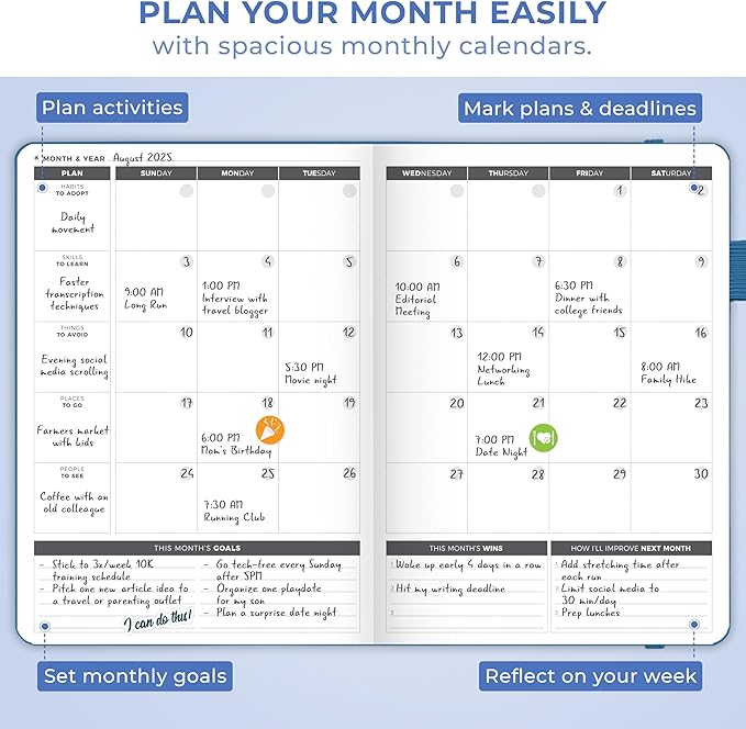 Clever Fox Planner Large – Undated Weekly & Monthly Planner - Image 7