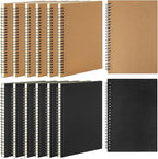 Leelosp 12 Pack Small Spiral Notebook A5 Lined College Ruled Spiral Journal by Leelosp