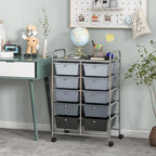 GLACER 10 Drawer Rolling Cart, Storage Cart - Image 2