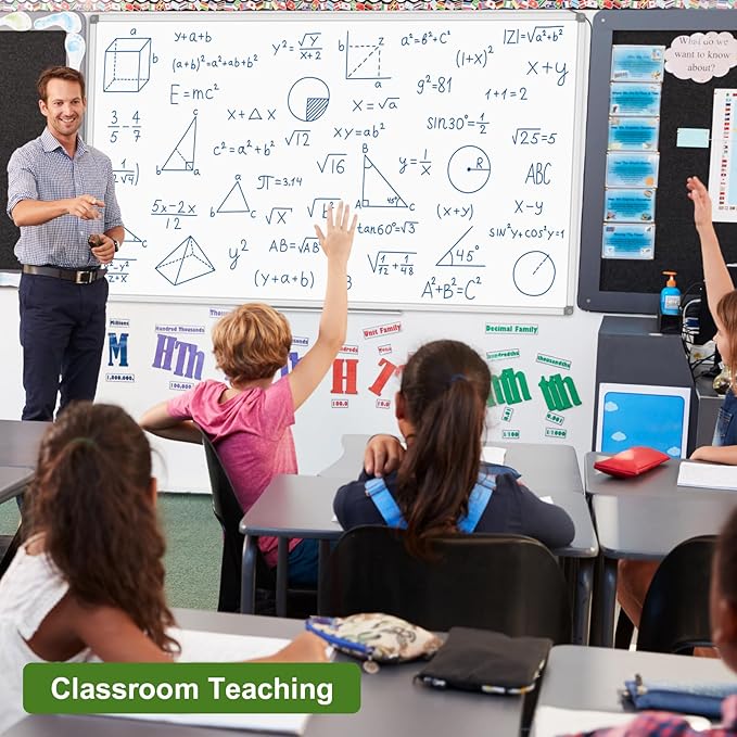 Lockways Large Dry Erase Board 72 x 48 Inch, Magnetic White Board - Image 5