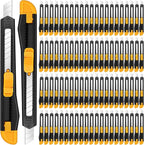 Lanties 300 Pcs Box Cutters Retractable Utility Knife Office Supplies 9mm Wide by Lanties