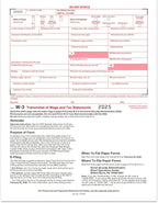 W2 Forms 2025, 6 Part Tax Forms, 25 Employee Kit of Laser Forms Designed - Image 6