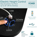VERSADESK® PowerPro™ 40” x 24” Standing Desk Converter | 40 inch Electric - Image 5