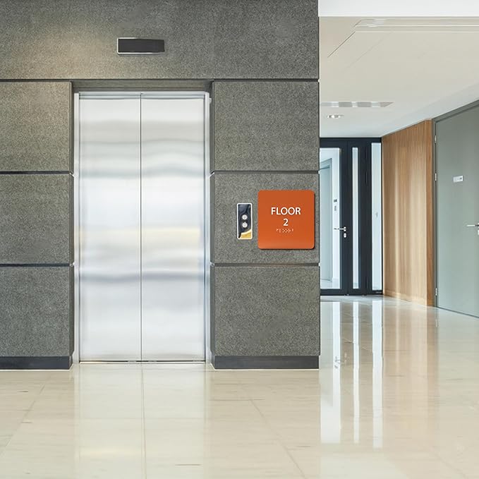 Cold Blue ADA Floor 2 Sign - Image 5