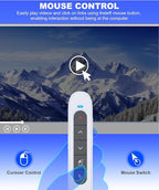 Air Mouse Clicker for Presentation Rechargeable Presenter Clicker Remote for - Image 2