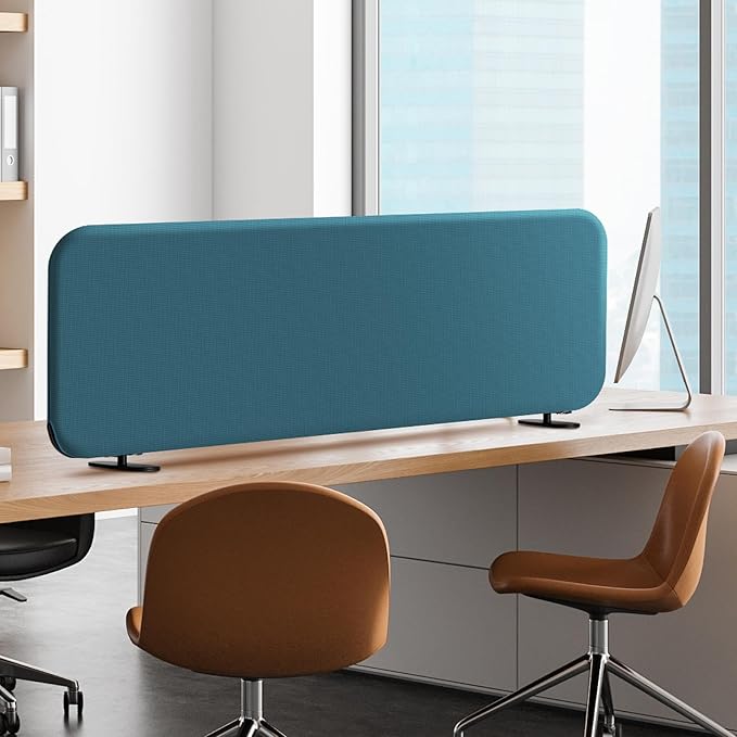 DECOLAB Desk Dividers, Desk Privacy Panel Shield Board by DECOLAB
