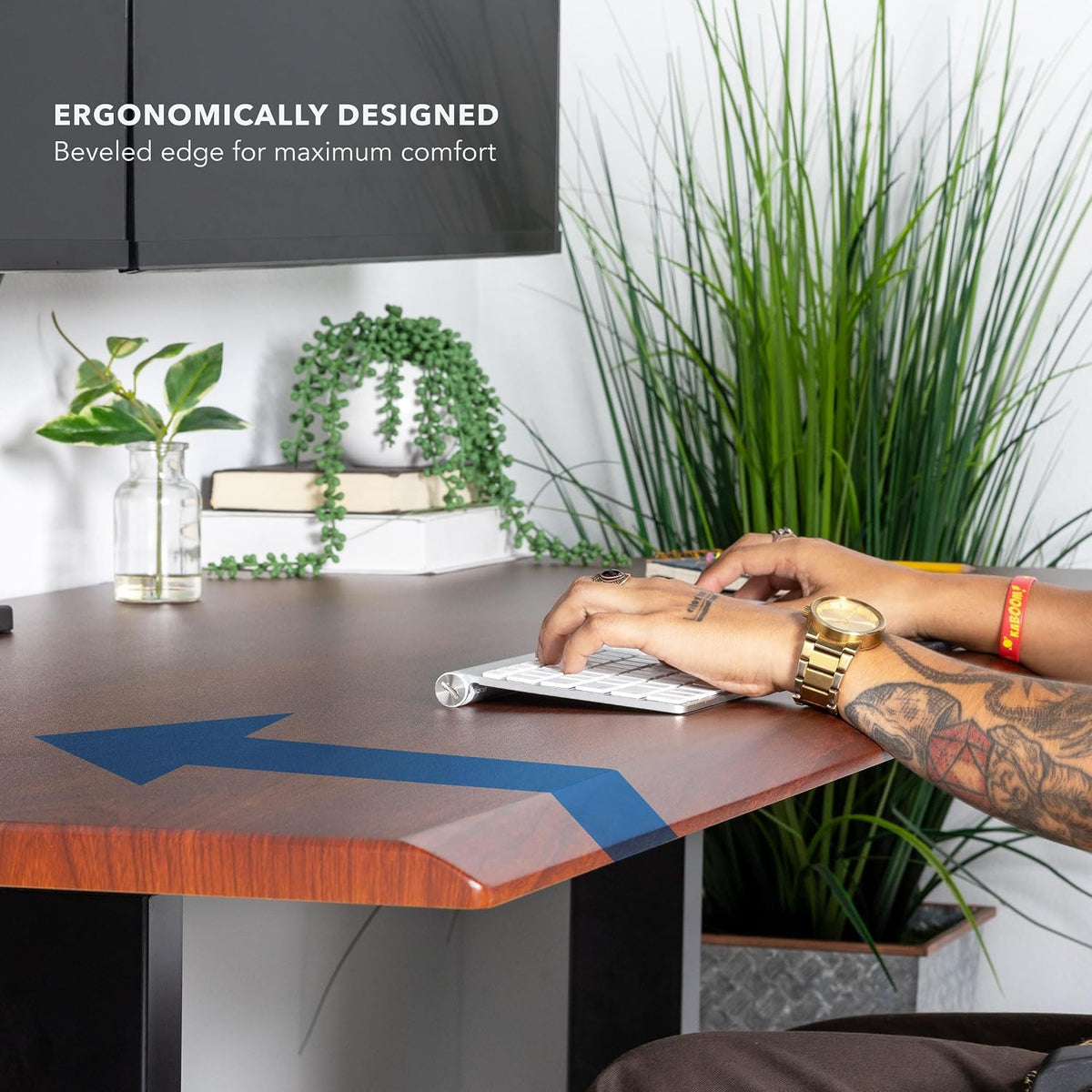 Mount-It! Premium Tabletop for Sit Stand Desktops (60" Wide, 29.5" ...