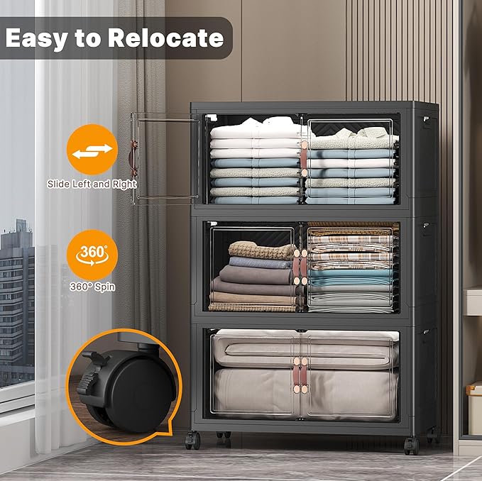 UAMFURI Extra Large Stackable Storage Bins - Image 5