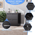 SUXXAN Metal 2 Drawer Lateral File Cabinet - Image 4