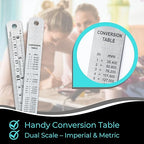 6 Inch Metal Ruler Bulk Set - Image 4