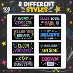 Dunzoom 100 Pcs Inspirational Pencil Erasers Bulk - Image 3