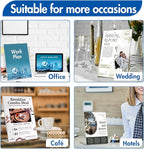 Aheroi Acrylic Sign Holder 8.5 x 11, Plastic Stands Flyer Display, Office - Image 6