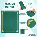gisgfim 15Pcs Certificate Holders Diploma Covers Single Sided Gold Foil Border - Image 4