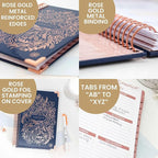 bloom daily planners Hardcover Contacts Address & Password Book - Image 4
