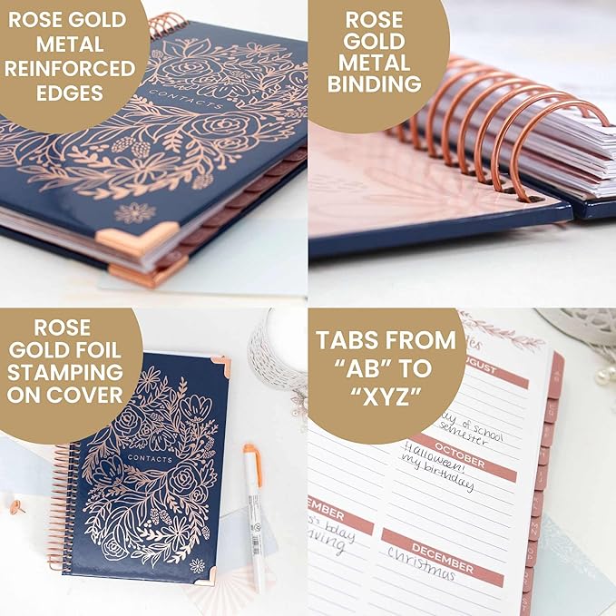 bloom daily planners Hardcover Contacts Address & Password Book - Image 4