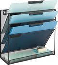 EASEPRES Desk File Organizer Mesh 4-Tier, Hanging Wall Mount Document by EASEPRES