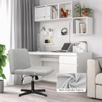 PUKAMI Criss Cross Chair, Armless Cross Legged Office Desk Chair No Wheels - Image 8